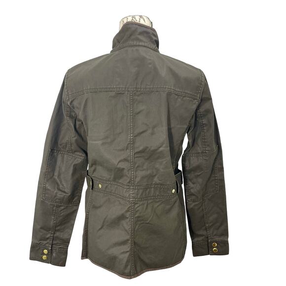 J.Crew Women’s Green Downtown Waxed Canvas Field Jacket Casual Size Small - Picture 5 of 11